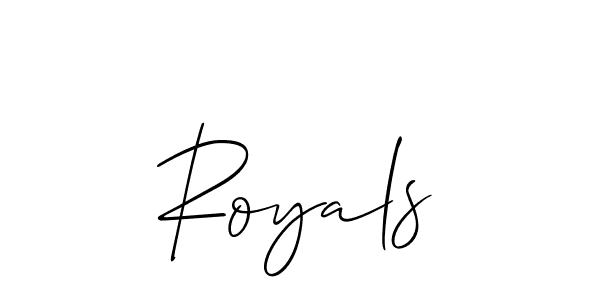 Also we have Royals name is the best signature style. Create professional handwritten signature collection using Allison_Script autograph style. Royals signature style 2 images and pictures png