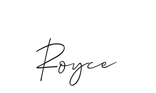 Also You can easily find your signature by using the search form. We will create Royce name handwritten signature images for you free of cost using Allison_Script sign style. Royce signature style 2 images and pictures png