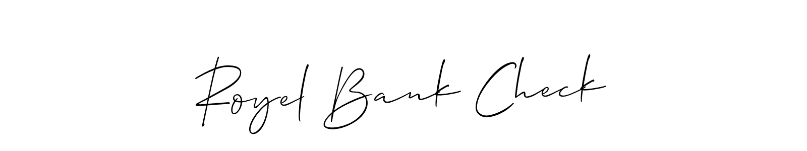 Best and Professional Signature Style for Royel Bank Check. Allison_Script Best Signature Style Collection. Royel Bank Check signature style 2 images and pictures png