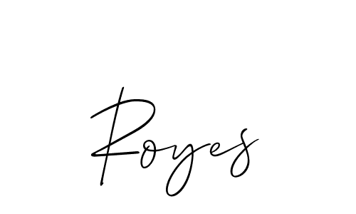How to make Royes name signature. Use Allison_Script style for creating short signs online. This is the latest handwritten sign. Royes signature style 2 images and pictures png