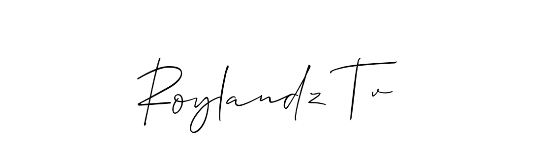 Best and Professional Signature Style for Roylandz Tv. Allison_Script Best Signature Style Collection. Roylandz Tv signature style 2 images and pictures png