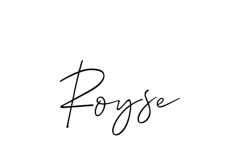 It looks lik you need a new signature style for name Royse. Design unique handwritten (Allison_Script) signature with our free signature maker in just a few clicks. Royse signature style 2 images and pictures png