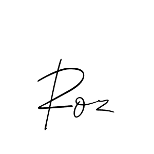 Roz stylish signature style. Best Handwritten Sign (Allison_Script) for my name. Handwritten Signature Collection Ideas for my name Roz. Roz signature style 2 images and pictures png