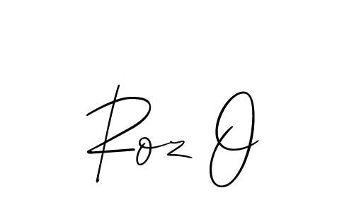 How to make Roz O signature? Allison_Script is a professional autograph style. Create handwritten signature for Roz O name. Roz O signature style 2 images and pictures png