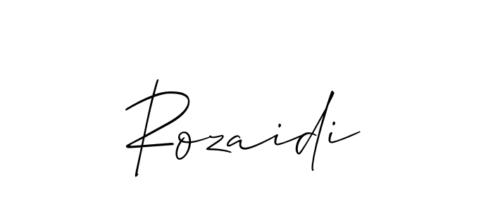 Allison_Script is a professional signature style that is perfect for those who want to add a touch of class to their signature. It is also a great choice for those who want to make their signature more unique. Get Rozaidi name to fancy signature for free. Rozaidi signature style 2 images and pictures png