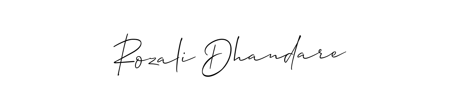 Make a beautiful signature design for name Rozali Dhandare. Use this online signature maker to create a handwritten signature for free. Rozali Dhandare signature style 2 images and pictures png