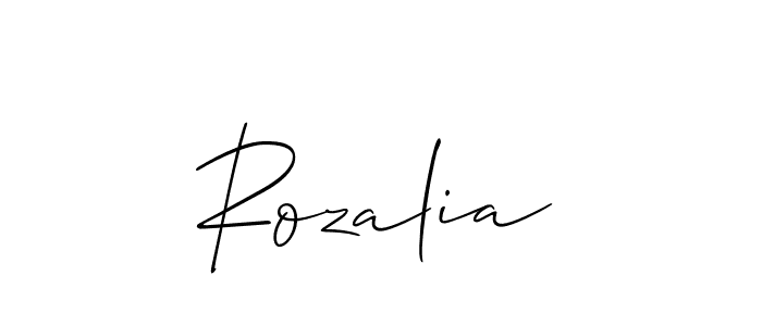 The best way (Allison_Script) to make a short signature is to pick only two or three words in your name. The name Rozalia include a total of six letters. For converting this name. Rozalia signature style 2 images and pictures png