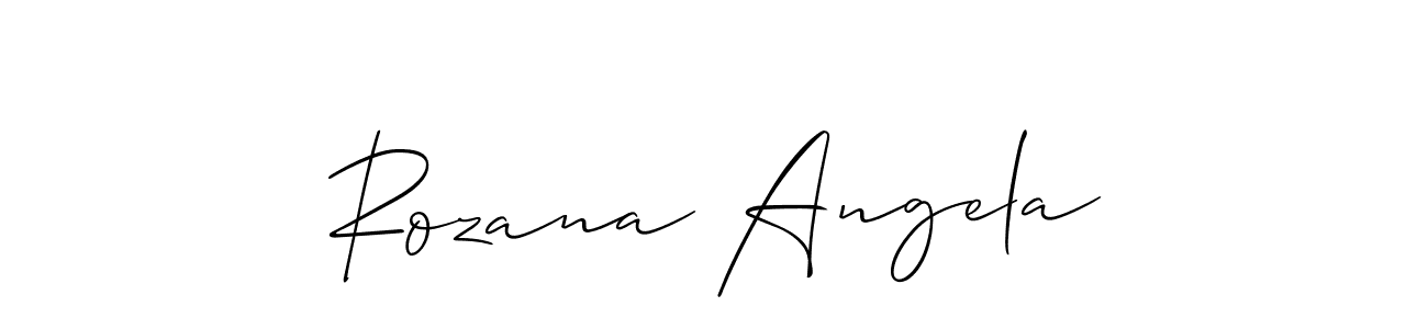 Make a beautiful signature design for name Rozana Angela. Use this online signature maker to create a handwritten signature for free. Rozana Angela signature style 2 images and pictures png