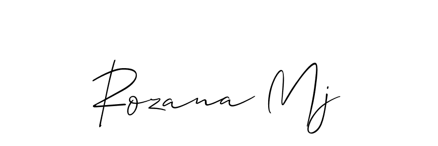 Make a beautiful signature design for name Rozana Mj. Use this online signature maker to create a handwritten signature for free. Rozana Mj signature style 2 images and pictures png