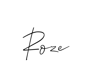 The best way (Allison_Script) to make a short signature is to pick only two or three words in your name. The name Roze include a total of six letters. For converting this name. Roze signature style 2 images and pictures png