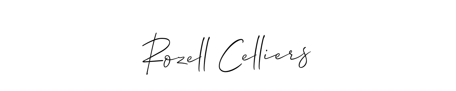 Make a beautiful signature design for name Rozell Celliers. Use this online signature maker to create a handwritten signature for free. Rozell Celliers signature style 2 images and pictures png