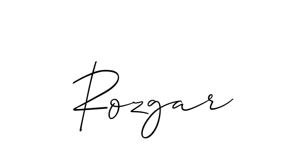 It looks lik you need a new signature style for name Rozgar. Design unique handwritten (Allison_Script) signature with our free signature maker in just a few clicks. Rozgar signature style 2 images and pictures png