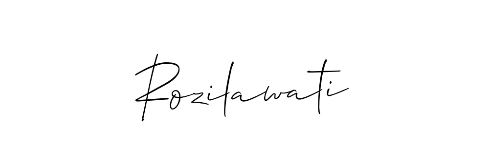 Rozilawati stylish signature style. Best Handwritten Sign (Allison_Script) for my name. Handwritten Signature Collection Ideas for my name Rozilawati. Rozilawati signature style 2 images and pictures png