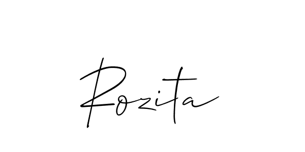 Allison_Script is a professional signature style that is perfect for those who want to add a touch of class to their signature. It is also a great choice for those who want to make their signature more unique. Get Rozita name to fancy signature for free. Rozita signature style 2 images and pictures png