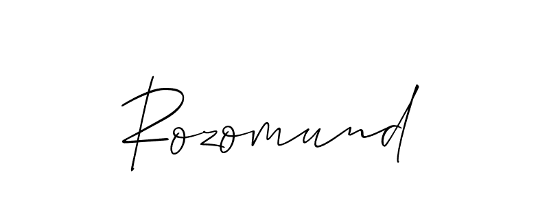 You should practise on your own different ways (Allison_Script) to write your name (Rozomund) in signature. don't let someone else do it for you. Rozomund signature style 2 images and pictures png