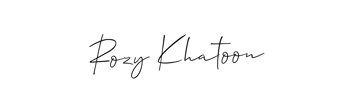 Rozy Khatoon stylish signature style. Best Handwritten Sign (Allison_Script) for my name. Handwritten Signature Collection Ideas for my name Rozy Khatoon. Rozy Khatoon signature style 2 images and pictures png