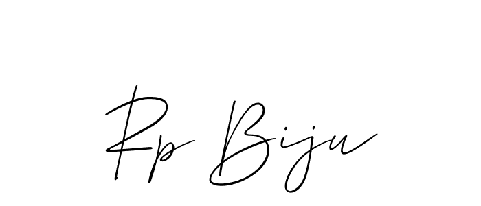 Also we have Rp Biju name is the best signature style. Create professional handwritten signature collection using Allison_Script autograph style. Rp Biju signature style 2 images and pictures png