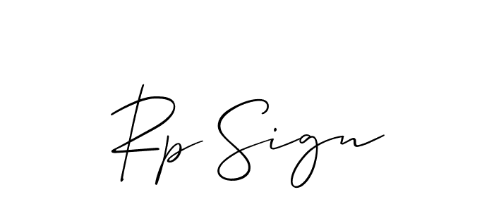 The best way (Allison_Script) to make a short signature is to pick only two or three words in your name. The name Rp Sign include a total of six letters. For converting this name. Rp Sign signature style 2 images and pictures png