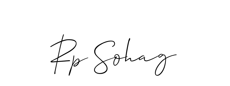 Also You can easily find your signature by using the search form. We will create Rp Sohag name handwritten signature images for you free of cost using Allison_Script sign style. Rp Sohag signature style 2 images and pictures png