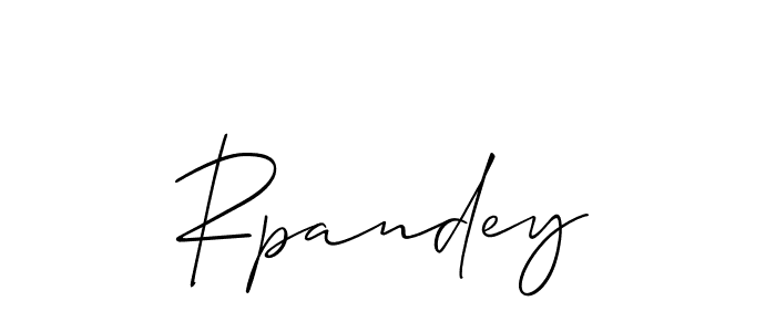 Also we have Rpandey name is the best signature style. Create professional handwritten signature collection using Allison_Script autograph style. Rpandey signature style 2 images and pictures png
