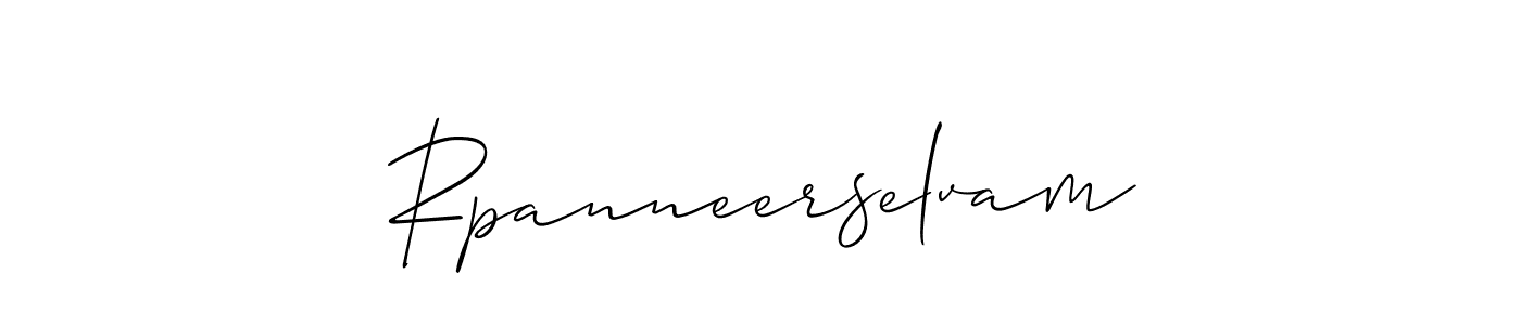 How to Draw Rpanneerselvam signature style? Allison_Script is a latest design signature styles for name Rpanneerselvam. Rpanneerselvam signature style 2 images and pictures png