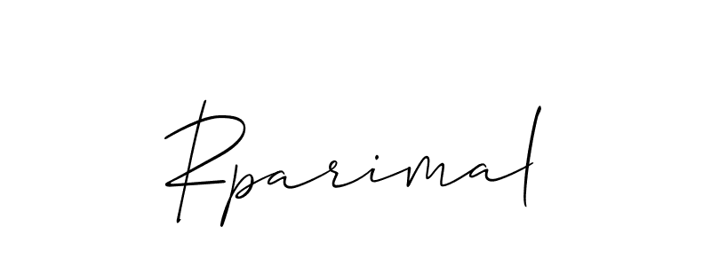 It looks lik you need a new signature style for name Rparimal. Design unique handwritten (Allison_Script) signature with our free signature maker in just a few clicks. Rparimal signature style 2 images and pictures png