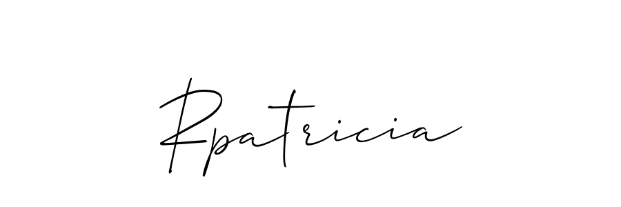 Create a beautiful signature design for name Rpatricia. With this signature (Allison_Script) fonts, you can make a handwritten signature for free. Rpatricia signature style 2 images and pictures png