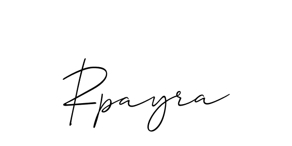 Also we have Rpayra name is the best signature style. Create professional handwritten signature collection using Allison_Script autograph style. Rpayra signature style 2 images and pictures png