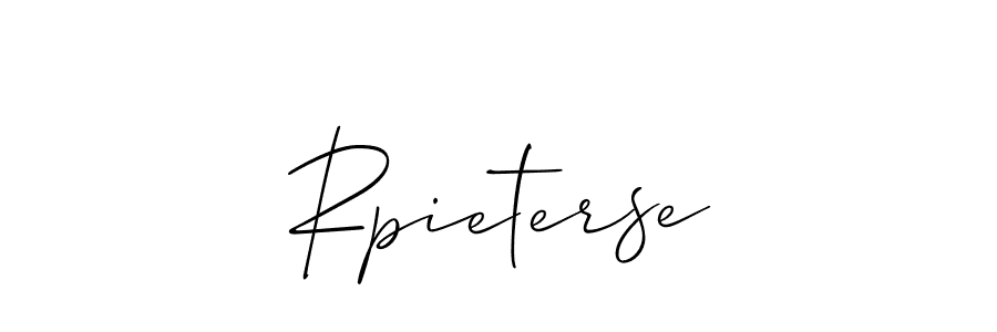 Best and Professional Signature Style for Rpieterse. Allison_Script Best Signature Style Collection. Rpieterse signature style 2 images and pictures png