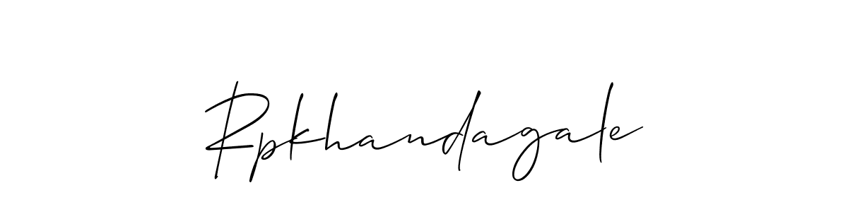 Make a beautiful signature design for name Rpkhandagale. Use this online signature maker to create a handwritten signature for free. Rpkhandagale signature style 2 images and pictures png