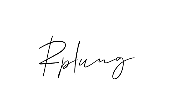 How to make Rplung name signature. Use Allison_Script style for creating short signs online. This is the latest handwritten sign. Rplung signature style 2 images and pictures png