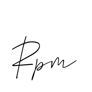 Design your own signature with our free online signature maker. With this signature software, you can create a handwritten (Allison_Script) signature for name Rpm. Rpm signature style 2 images and pictures png