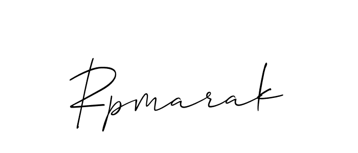 Also we have Rpmarak name is the best signature style. Create professional handwritten signature collection using Allison_Script autograph style. Rpmarak signature style 2 images and pictures png