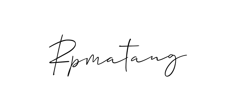 Make a beautiful signature design for name Rpmatang. Use this online signature maker to create a handwritten signature for free. Rpmatang signature style 2 images and pictures png