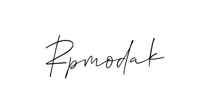 Use a signature maker to create a handwritten signature online. With this signature software, you can design (Allison_Script) your own signature for name Rpmodak. Rpmodak signature style 2 images and pictures png