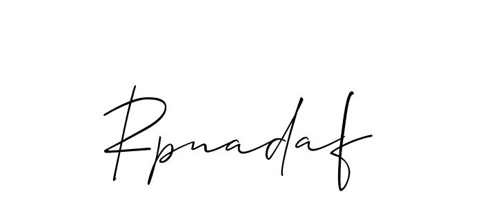 How to Draw Rpnadaf signature style? Allison_Script is a latest design signature styles for name Rpnadaf. Rpnadaf signature style 2 images and pictures png