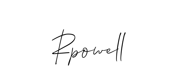 How to Draw Rpowell signature style? Allison_Script is a latest design signature styles for name Rpowell. Rpowell signature style 2 images and pictures png