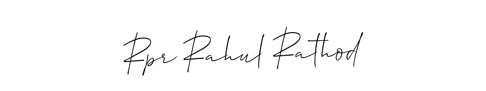 Also You can easily find your signature by using the search form. We will create Rpr Rahul Rathod name handwritten signature images for you free of cost using Allison_Script sign style. Rpr Rahul Rathod signature style 2 images and pictures png