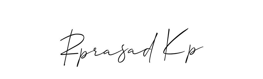 Make a short Rprasad Kp signature style. Manage your documents anywhere anytime using Allison_Script. Create and add eSignatures, submit forms, share and send files easily. Rprasad Kp signature style 2 images and pictures png