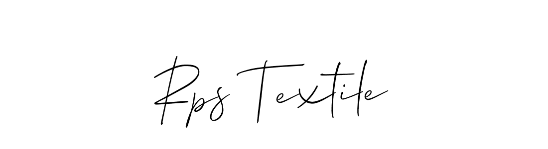 Design your own signature with our free online signature maker. With this signature software, you can create a handwritten (Allison_Script) signature for name Rps Textile. Rps Textile signature style 2 images and pictures png