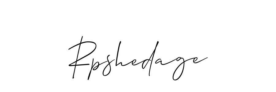 Also we have Rpshedage name is the best signature style. Create professional handwritten signature collection using Allison_Script autograph style. Rpshedage signature style 2 images and pictures png