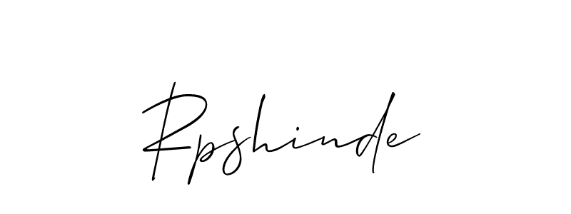 Make a beautiful signature design for name Rpshinde. With this signature (Allison_Script) style, you can create a handwritten signature for free. Rpshinde signature style 2 images and pictures png