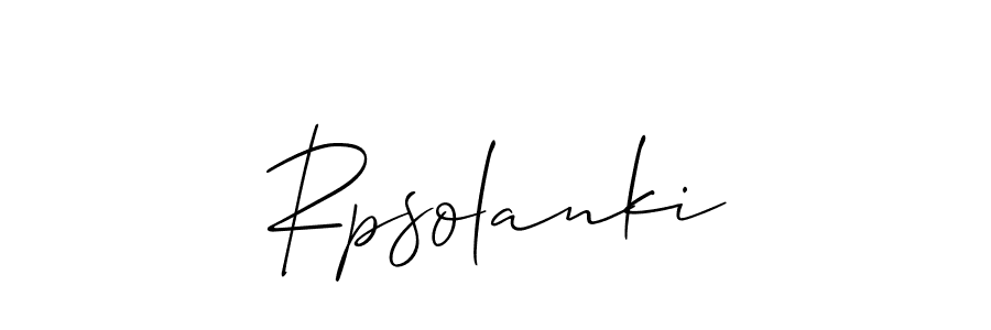 Best and Professional Signature Style for Rpsolanki. Allison_Script Best Signature Style Collection. Rpsolanki signature style 2 images and pictures png