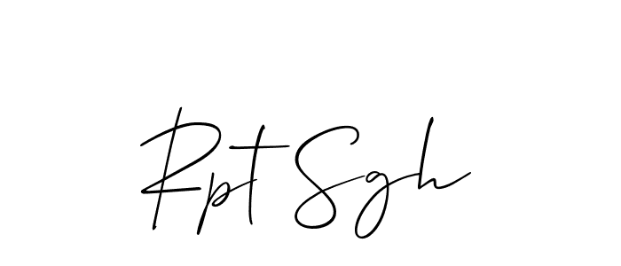 It looks lik you need a new signature style for name Rpt Sgh. Design unique handwritten (Allison_Script) signature with our free signature maker in just a few clicks. Rpt Sgh signature style 2 images and pictures png