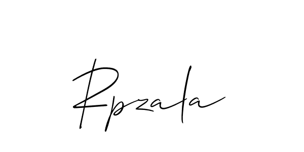 How to Draw Rpzala signature style? Allison_Script is a latest design signature styles for name Rpzala. Rpzala signature style 2 images and pictures png