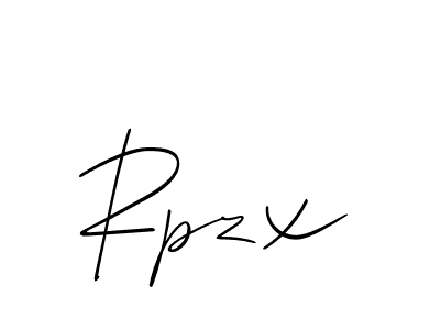 It looks lik you need a new signature style for name Rpzx. Design unique handwritten (Allison_Script) signature with our free signature maker in just a few clicks. Rpzx signature style 2 images and pictures png