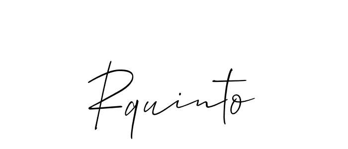 Also we have Rquinto name is the best signature style. Create professional handwritten signature collection using Allison_Script autograph style. Rquinto signature style 2 images and pictures png