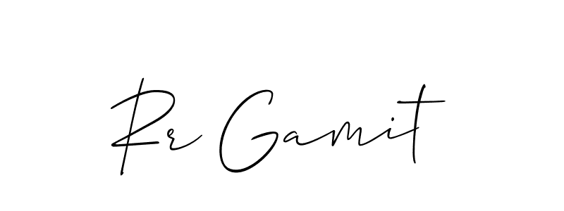 Also You can easily find your signature by using the search form. We will create Rr Gamit name handwritten signature images for you free of cost using Allison_Script sign style. Rr Gamit signature style 2 images and pictures png