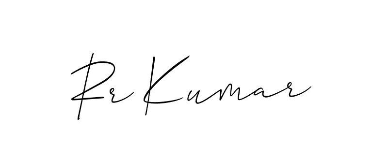 How to Draw Rr Kumar signature style? Allison_Script is a latest design signature styles for name Rr Kumar. Rr Kumar signature style 2 images and pictures png