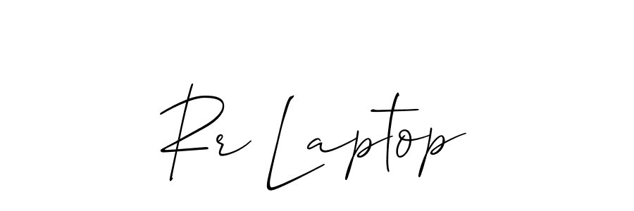 if you are searching for the best signature style for your name Rr Laptop. so please give up your signature search. here we have designed multiple signature styles  using Allison_Script. Rr Laptop signature style 2 images and pictures png